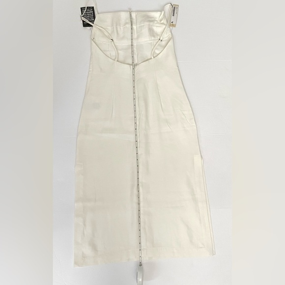 HAIGHT. Off white Paula woven midi dress small - Picture 5 of 13